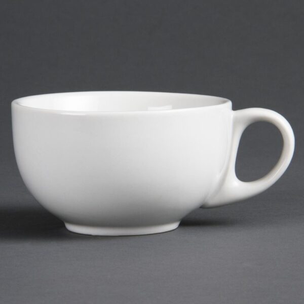 Olympia Whiteware Cappuccino Cup - 10oz (Box 12) - Image 3