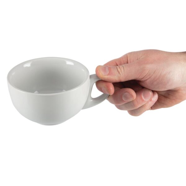 Olympia Whiteware Cappuccino Cup - 10oz (Box 12) - Image 6