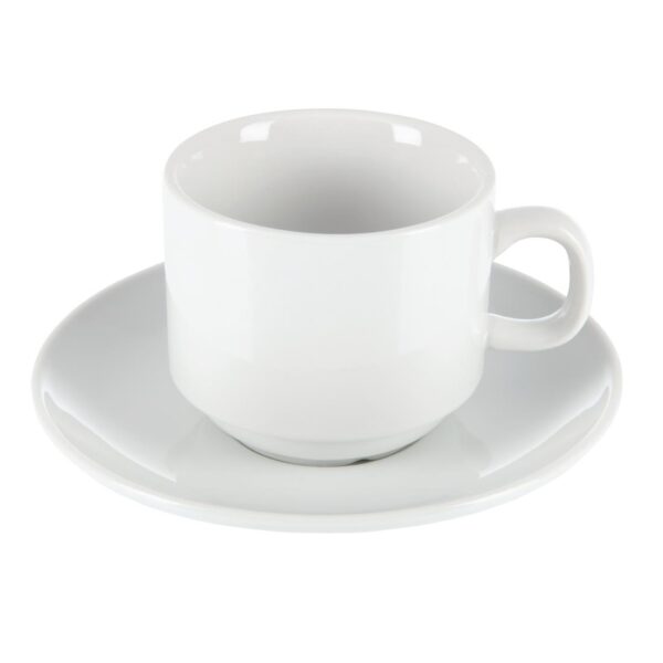 Olympia Whiteware Teacup Stackable - 7oz (Box 12) - Image 5