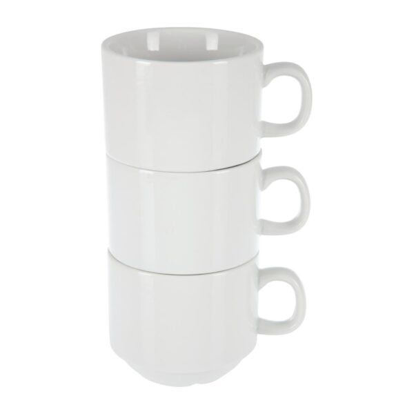 Olympia Whiteware Teacup Stackable - 7oz (Box 12) - Image 7