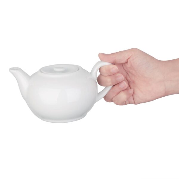 Olympia Whiteware Teapot - 2cup 15oz (Box 4) - Image 6