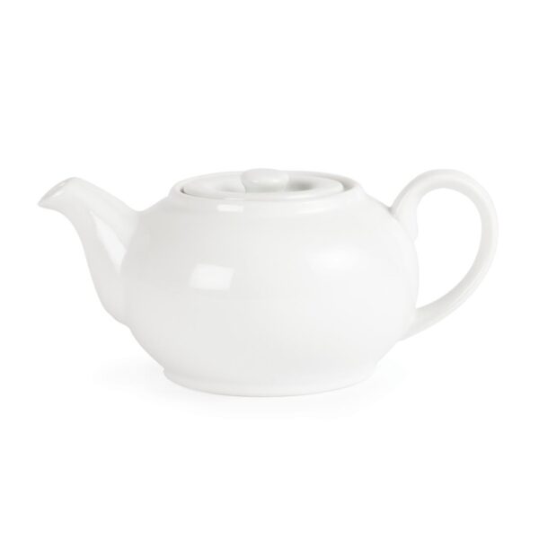 Olympia Whiteware Teapot - 4cup 876ml 30fl oz (Box 4) - Image 2