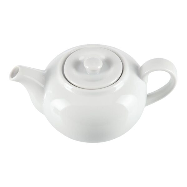 Olympia Whiteware Teapot - 4cup 876ml 30fl oz (Box 4) - Image 3