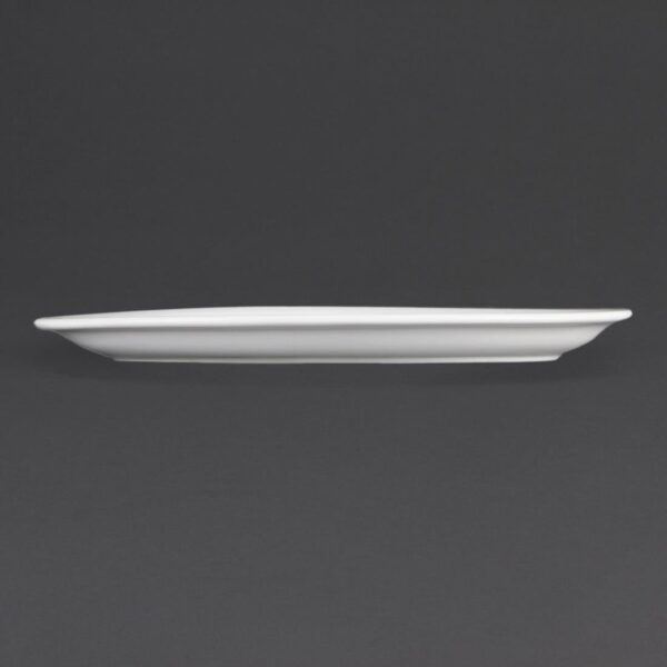 Olympia Whiteware Oval Plate /Platter - 25cm 10" (Box 6) - Image 4