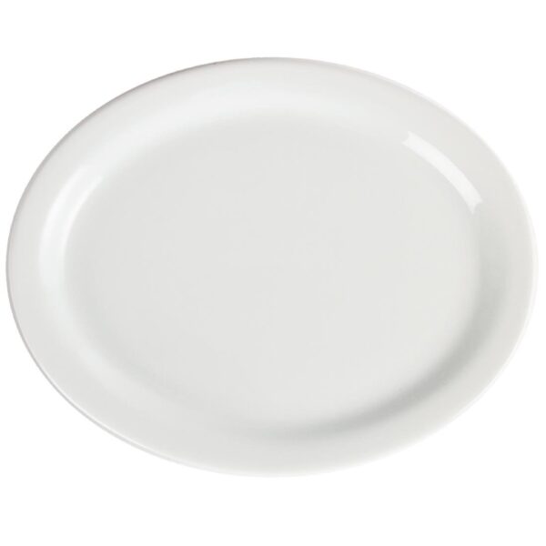 Olympia Whiteware Oval Plate /Platter - 25cm 10" (Box 6) - Image 2