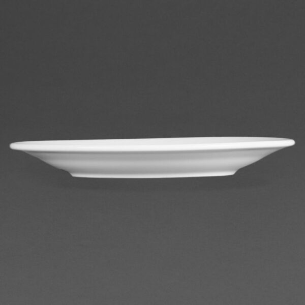Olympia Whiteware Wide Rimmed Plate - 16.5cm 6.5" (Box 12) - Image 2