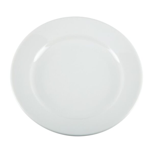 Olympia Whiteware Wide Rimmed Plate - 16.5cm 6.5" (Box 12) - Image 3