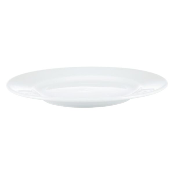 Olympia Whiteware Wide Rimmed Plate - 20cm 8" (Box 12) - Image 6