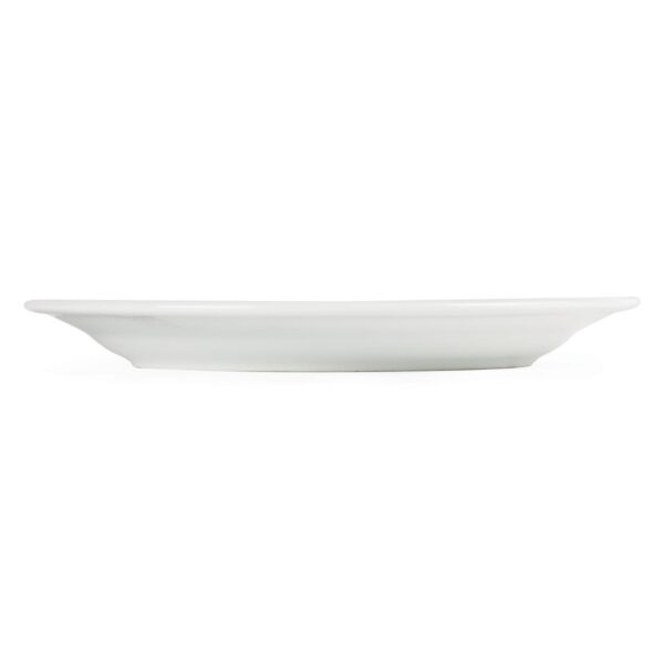 Olympia Whiteware Wide Rimmed Plate - 23cm 9" (Box 12) - Image 2