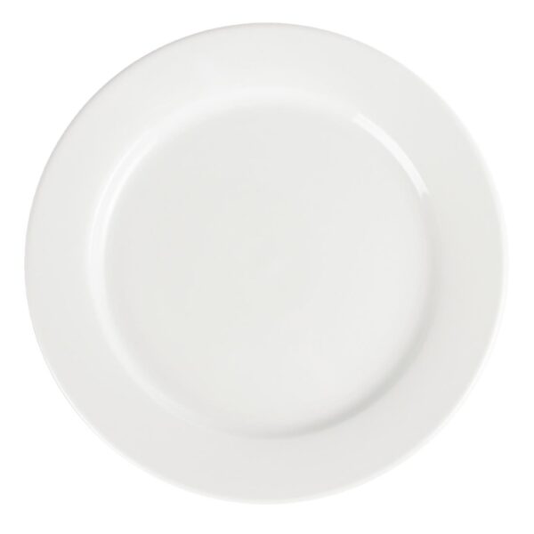 Olympia Whiteware Wide Rimmed Plate - 28cm 11" (Box 6) - Image 6