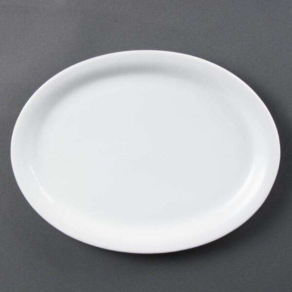 Olympia Whiteware Oval Plate /Platter - 295mm (Box 6)