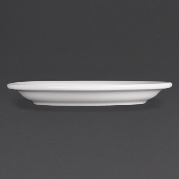 Olympia Whiteware Narrow Rimmed Plate - 15cm 6" (Box 12) - Image 3