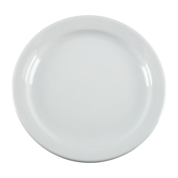 Olympia Whiteware Narrow Rimmed Plate - 18cm 7" (Box 12) - Image 2