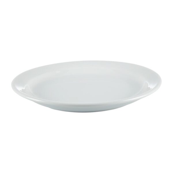 Olympia Whiteware Narrow Rimmed Plate - 18cm 7" (Box 12) - Image 5