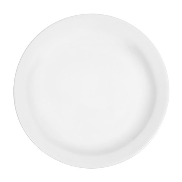 Olympia Whiteware Narrow Rimmed Plate - 20cm 8" (Box 12) - Image 2