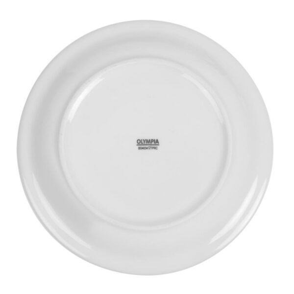 Olympia Whiteware Narrow Rimmed Plate - 20cm 8" (Box 12) - Image 6