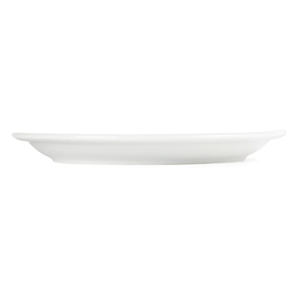 Olympia Whiteware Narrow Rimmed Plate - 23cm 9" (Box 12) - Image 3