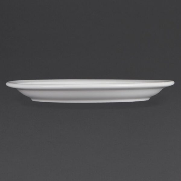 Olympia Whiteware Narrow Rimmed Plate - 23cm 9" (Box 12) - Image 4