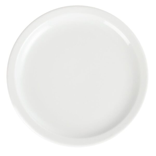 Olympia Whiteware Narrow Rimmed Plate - 23cm 9" (Box 12) - Image 2