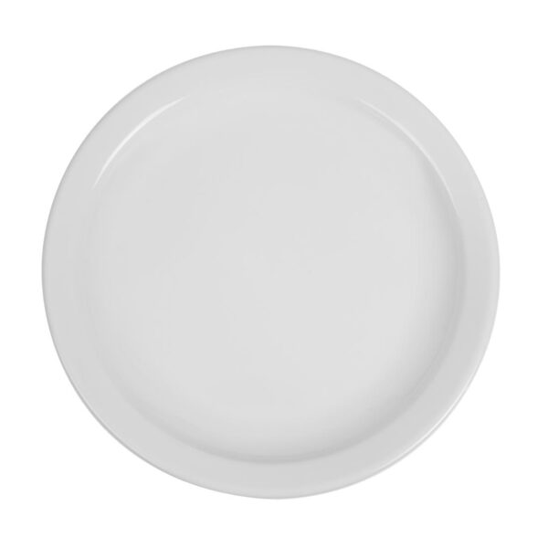 Olympia Whiteware Narrow Rimmed Plate - 25cm 10" (Box 12) - Image 2