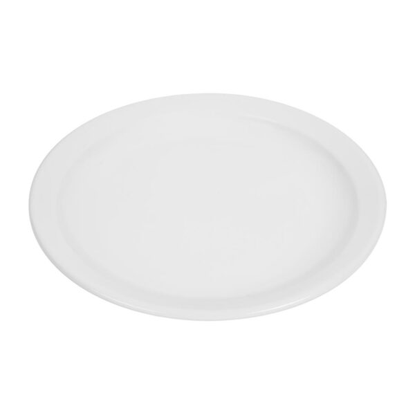Olympia Whiteware Narrow Rimmed Plate - 25cm 10" (Box 12) - Image 3