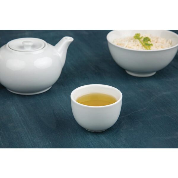 Olympia Whiteware Chinese Tea Cup - 70mm 2 3/4" 110ml 3.9oz (Box 12) - Image 6