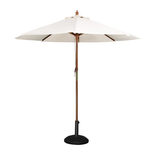 Bolero Round Pulley Umbrella Cream - 2.5m