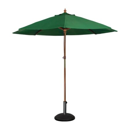 Bolero Round Pulley Umbrella Green - 3m