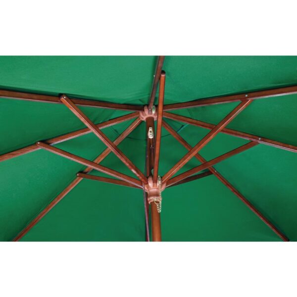 Bolero Round Pulley Umbrella Green - 3m - Image 3