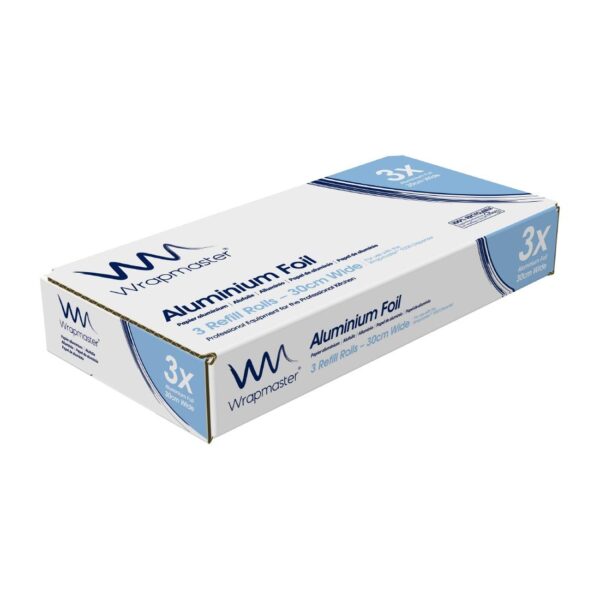 Wrapmaster Aluminium Foil for Compact Dispenser - 12" 305mm x 30meters (Pack 3) - Image 2