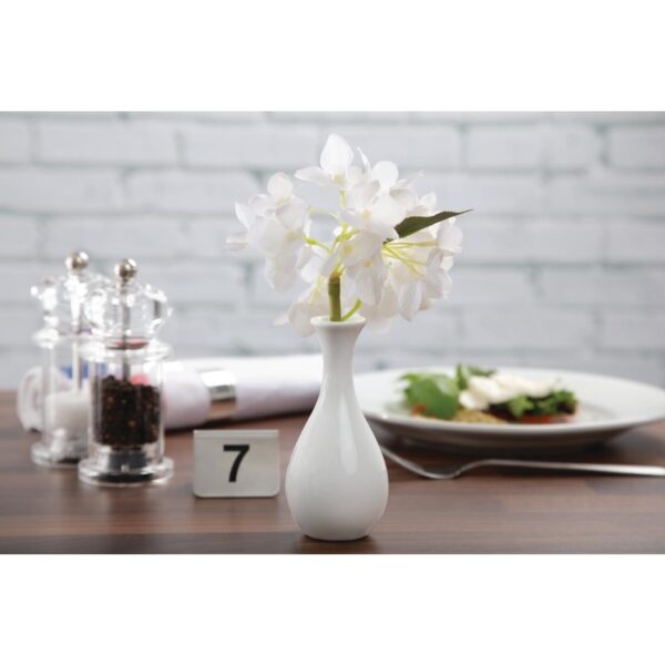 Olympia Whiteware Bud Vase - 12.5cm 5" (Box 12) - Image 2