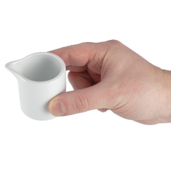 Olympia Whiteware Milk/Cream Jug - 50x55mm 2oz (Box 6) - Image 5