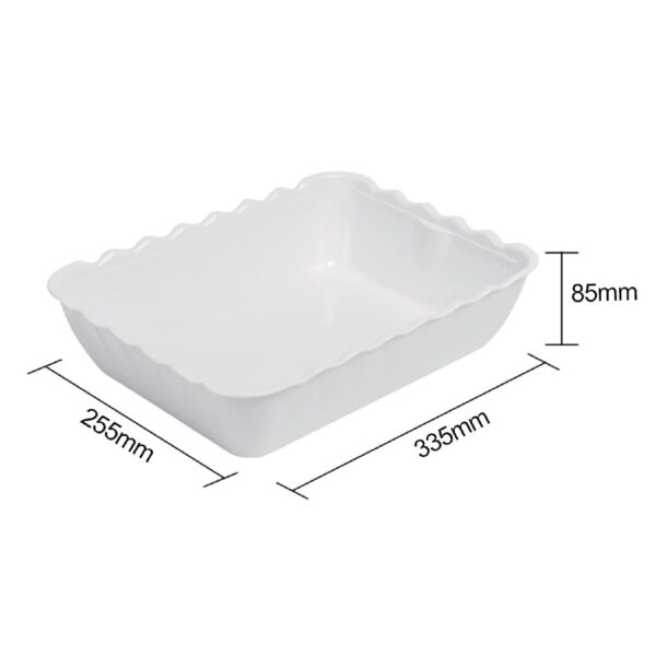 Olympia Kristallon Large Salad Crock White SAN - 4.25Ltr 335x255x85mm - Image 2