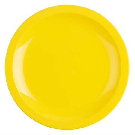 Olympia Kristallon Polycarbonate Plate Yellow - 230mm 9" (Box 12)