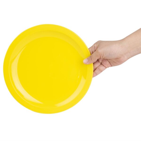 Olympia Kristallon Polycarbonate Plate Yellow - 230mm 9" (Box 12) - Image 5