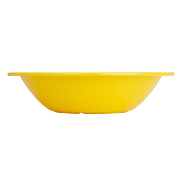 Olympia Kristallon Polycarbonate Bowl Yellow - 400ml 14oz 6 3/4" (Box 12) - Image 2