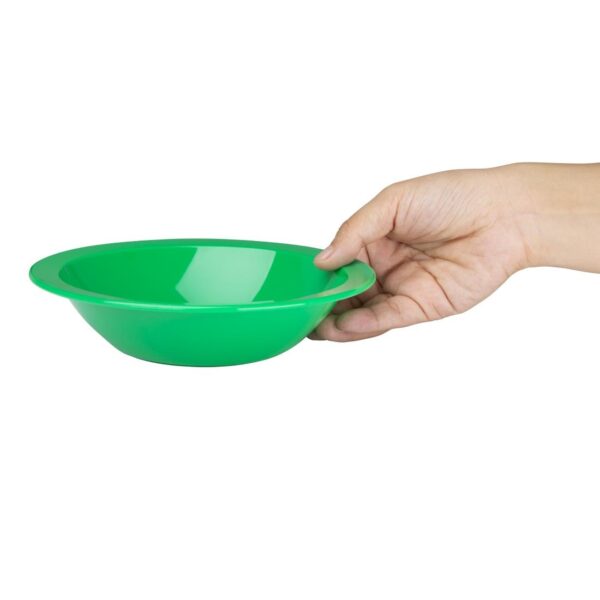 Olympia Kristallon Polycarbonate Bowl Green - 400ml 14oz 6 3/4" (Box 12) - Image 3