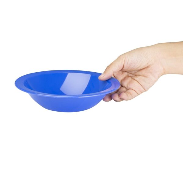 Olympia Kristallon Polycarbonate Bowl Blue - 400ml 14oz 6 3/4" (Box 12) - Image 3