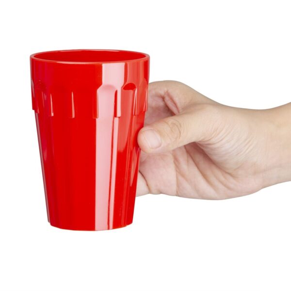Olympia Kristallon Polycarbonate Tumbler Red - 260ml 9oz (Box 12) - Image 3
