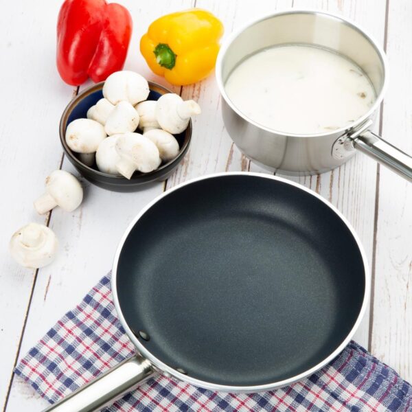 Vogue Non-Stick Induction Fry Pan Teflon Platinum Plus - 240mm - Image 6