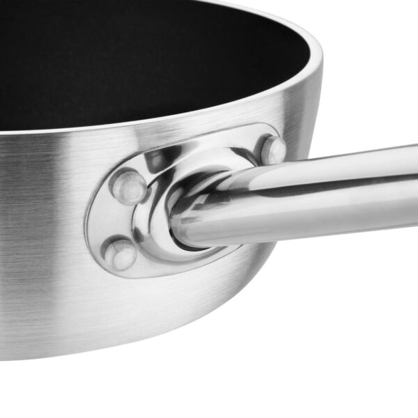 Vogue Non-Stick Induction Saute Pan Teflon Platinum Plus - 200mm - Image 3