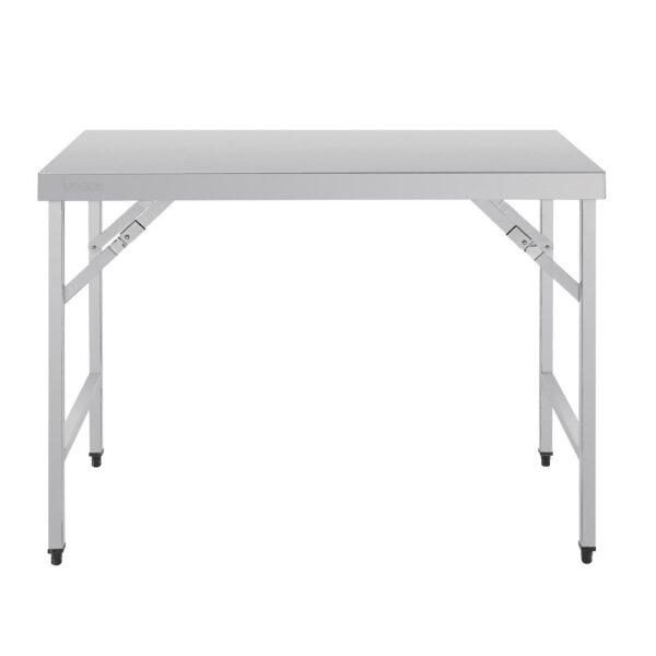Vogue Folding Table St/St - 1200x600x900mm 47 1/4x 23 1/2 x 35 1/2" - Image 5