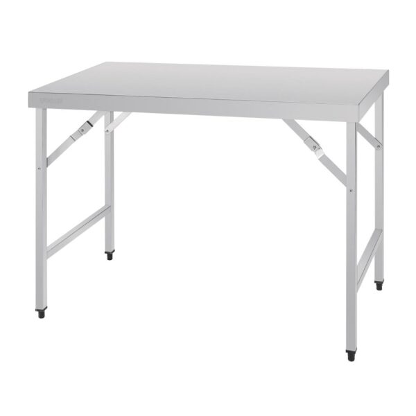 Vogue Folding Table St/St - 1200x600x900mm 47 1/4x 23 1/2 x 35 1/2" - Image 6