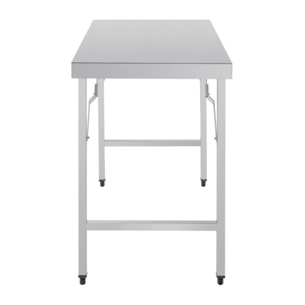 Vogue Folding Table St/St - 1200x600x900mm 47 1/4x 23 1/2 x 35 1/2" - Image 7