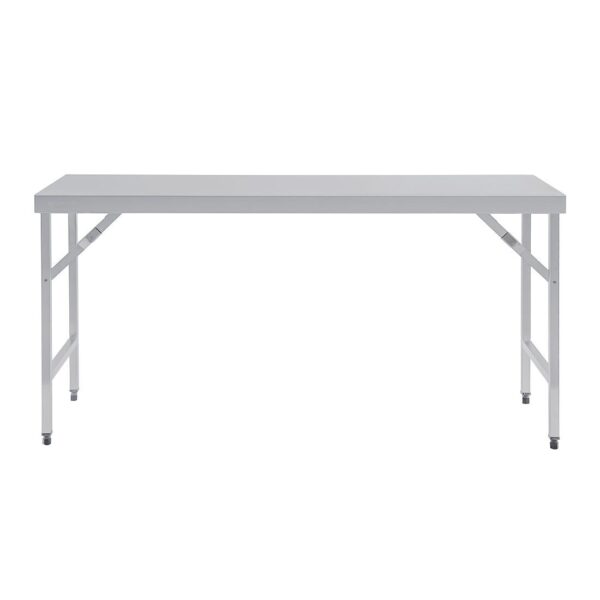 Vogue St/St Folding Table - 1800x600x900mm - Image 2
