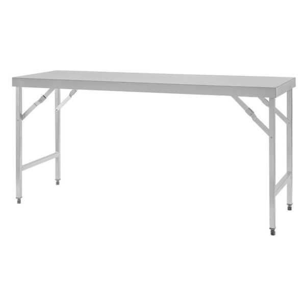 Vogue St/St Folding Table - 1800x600x900mm - Image 3