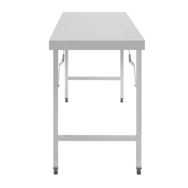 Vogue St/St Folding Table - 1800x600x900mm - Image 4