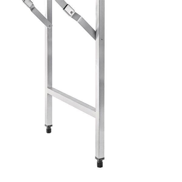 Vogue St/St Folding Table - 1800x600x900mm - Image 5