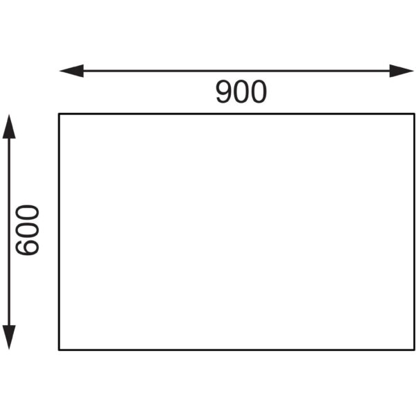 Vogue St/St Cutting Board Table - 900x600x900mm - Image 10
