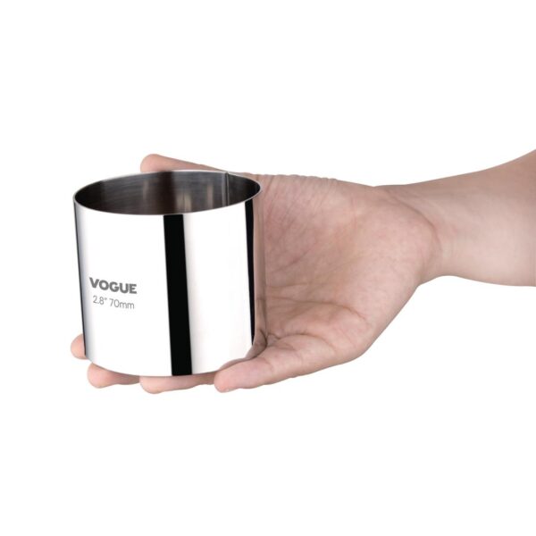 Vogue Mousse Ring St/St - 70x60mm 2 3/4x2 1/4" - Image 2